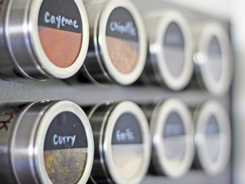 Magnetic Spice Tins, Set of 12