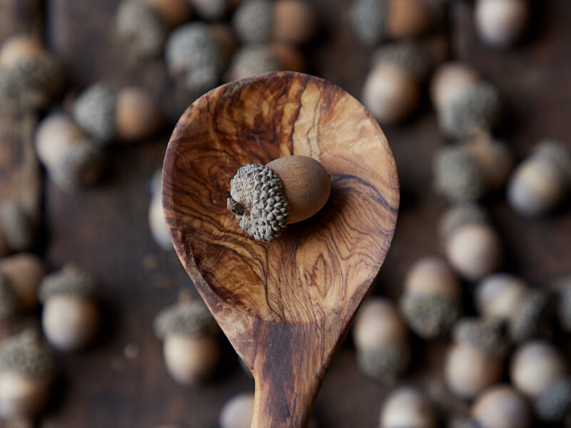 Olive Wood Cooking Spoon, 13 in