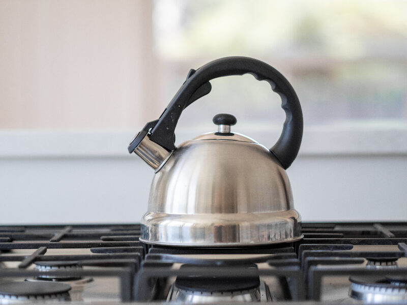 Stainless Steel Whistling Tea Kettle, 2.5 qt